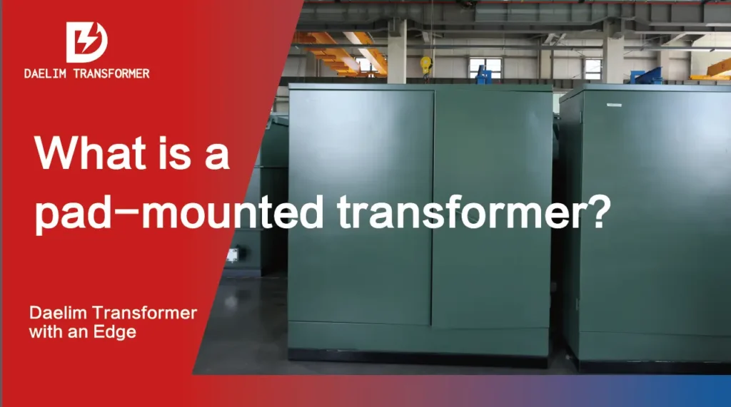 What is a pad-mounted transformer